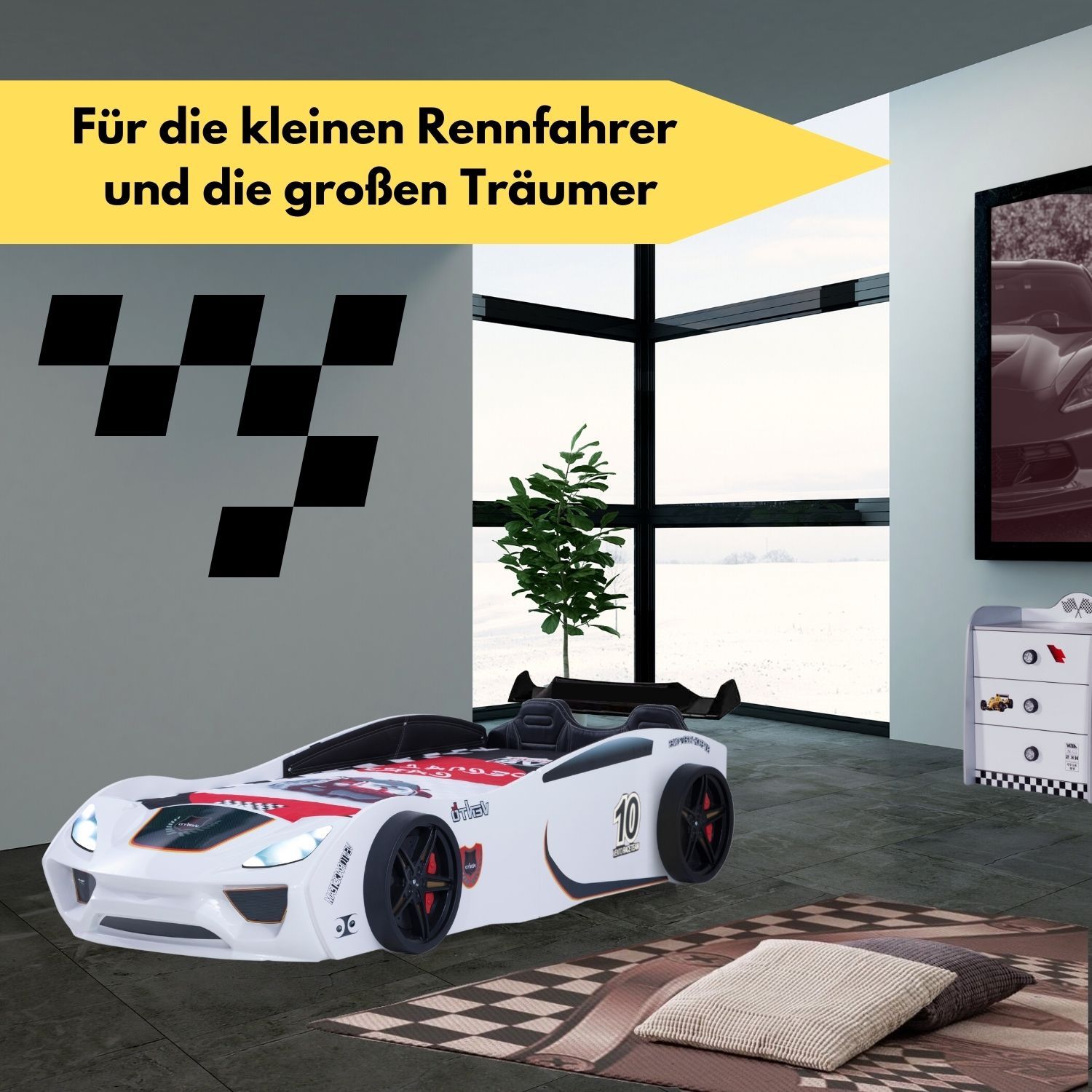 Kinderbett Racing für 2024 Rennfahrer